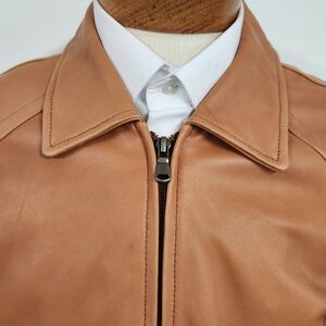 Men's Classic Tan Leather Jacket